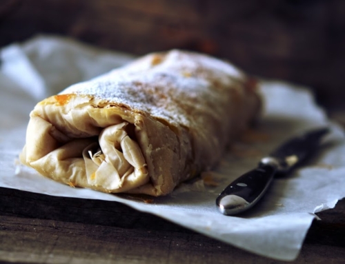 Strudel di mele e panettone con pasta phyllo
