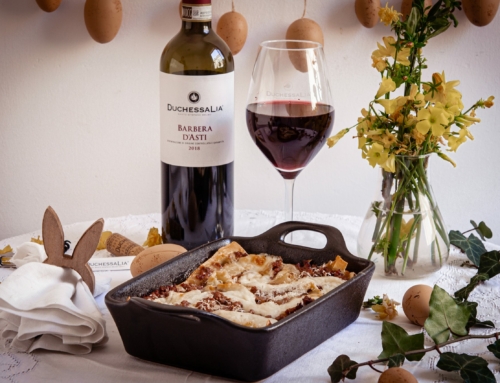 Lasagne con ragù bianco di agnello e toma piemontese per la Barbera d’Asti DOCG Duchessa Lia [Food&Wine pairing]