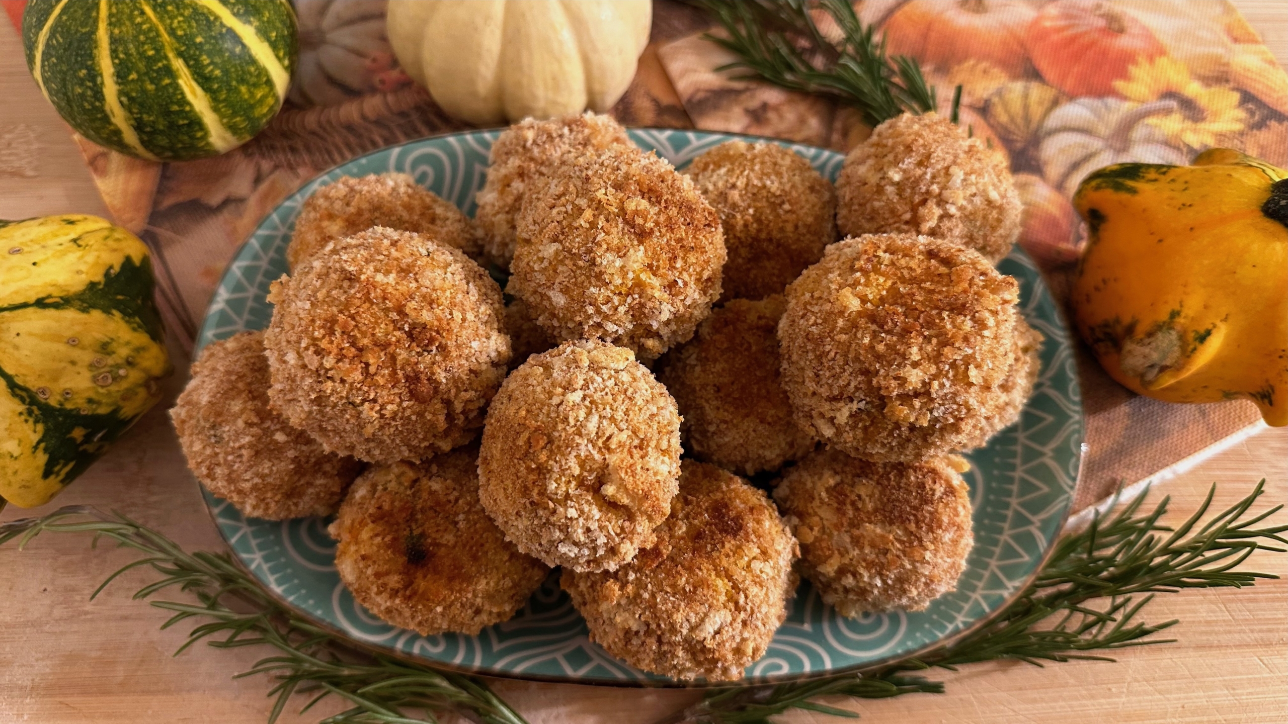 Polpette di zucca al forno