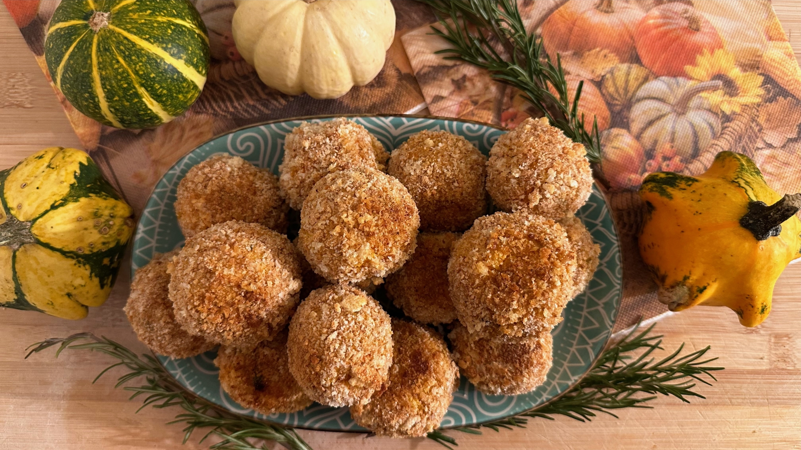 Polpette di zucca al forno