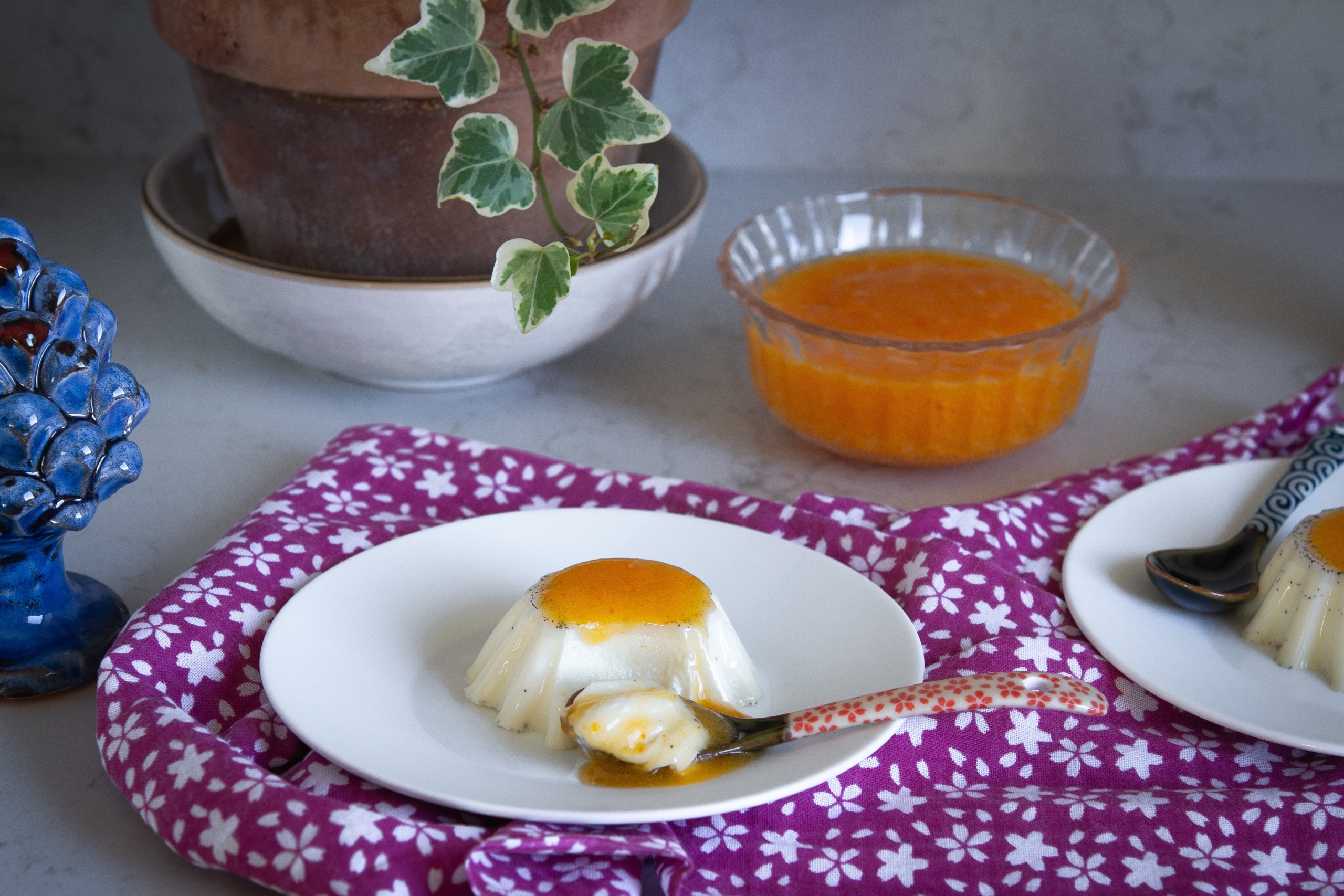 Panna cotta con coulis di cachi la ricetta infallibile