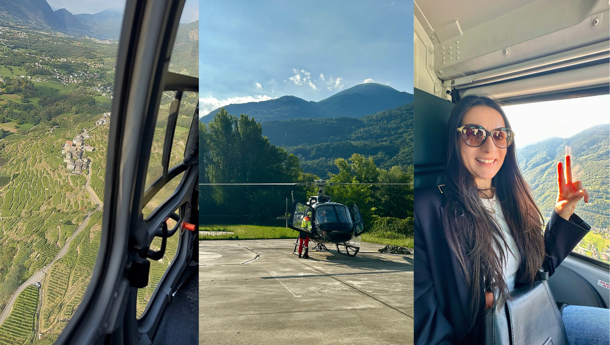 Elicottero in Valtellina